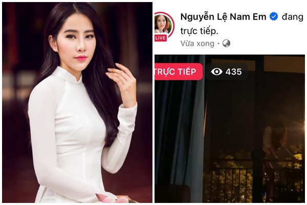 Nam Em bất ngờ leo ban công trong lúc livestream, CĐM hoảng loạn vì đợi lâu vẫn không thấy cô quay vào: ‘Cô ta đi.ên thật rồi’