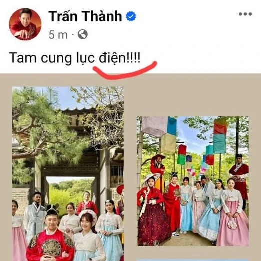 Sang Hàn du lịch cùng hội bạn thân, Trấn Thành gây tranh c.ãi vì dòng trạng thái vừa sai vừa nhạy cảm