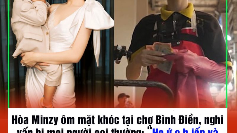 Hòa Minzy ôm mặt khóc tại chợ Bình Điền, nghi vấn bị mọi người coi thường: “Họ ứ.c h.iếp và nói tôi là đứa con gái không tốt đẹp gì mới phải làm mẹ đơn thân”