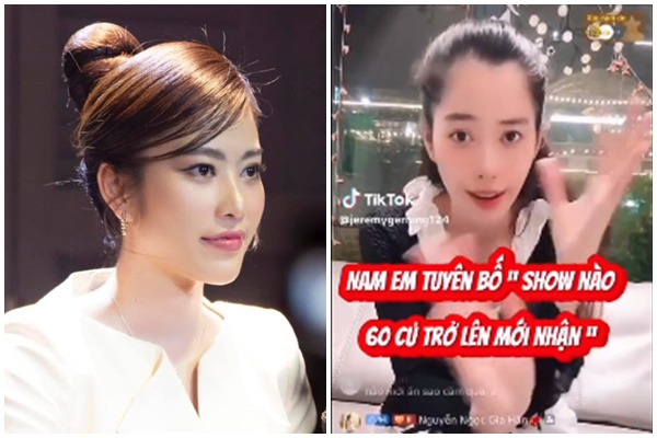 Nam Em hé lộ mức cát-xê của bản thân hiện tại: “Job nào mà phải trên 60 triệu mới nhận, còn job nào dưới thì thôi không làm”. Đừng nghĩ chị mất giá mà mời linh tinh, chị không có thèm trả lời